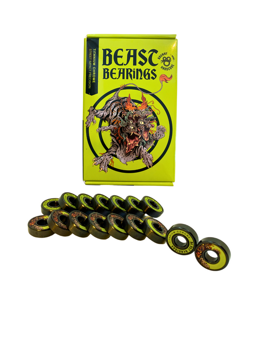 Beast Bearings Black Titanium Green Chrome ( 16 )