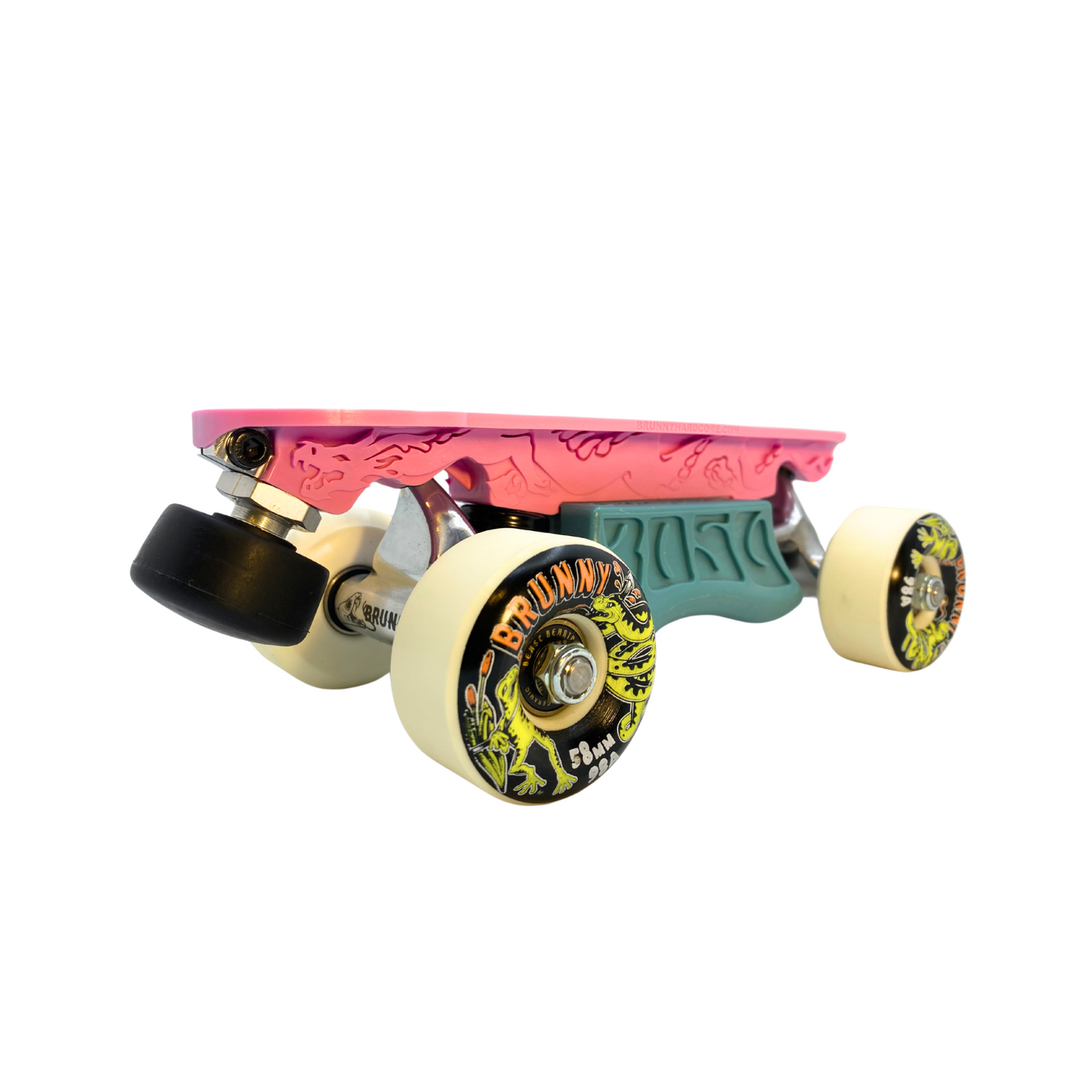 Combo Dragon Plate + Slide Blocks + Labrys Steel Trucks + 8 Wheels Gero Gero 58mm 98A + Toe Stops