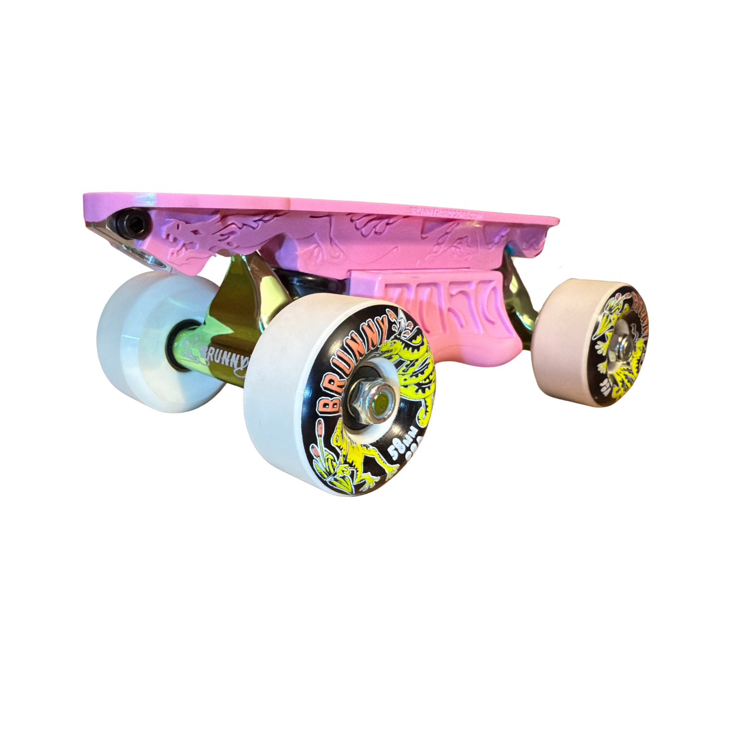 🚨Pre-order Only ( Back in Late October 2025)🚨Combo Dragon Plate + Slide Blocks + Labrys Titanium Trucks Green + 8 Wheels Gero Gero 58mm 98A + Toe Stops