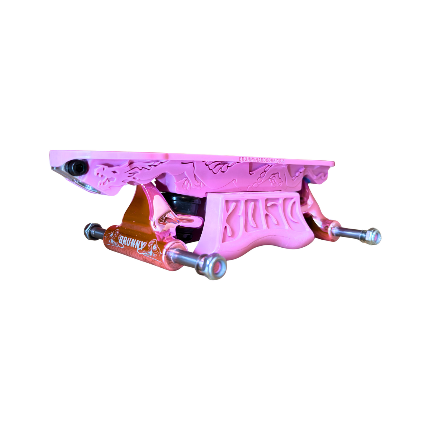 Combo Dragon Plate + Labrys Pink Titanium Trucks + Slide Blocks