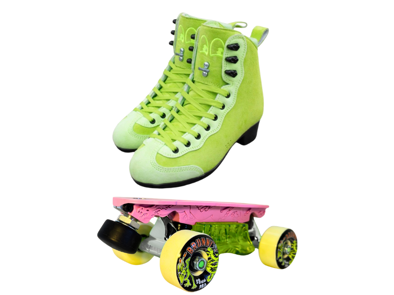 Green or Pink Titanium Labrys Trucks Chuffed RIB Pro Combo Dragon Plate + Labrys Trucks + Slide Blocks + Wheels + Toe Stops + Bearings (Copy)