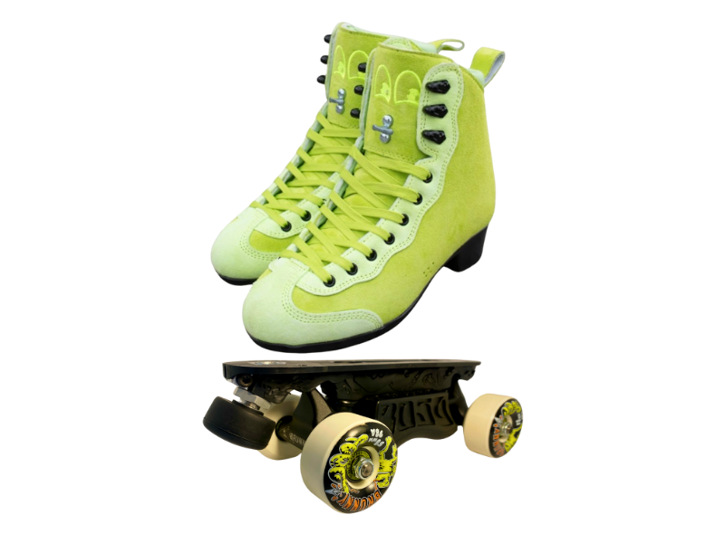 Green or Pink Titanium Labrys Trucks Chuffed RIB Pro Combo Dragon Plate + Labrys Trucks + Slide Blocks + Wheels + Toe Stops + Bearings (Copy)