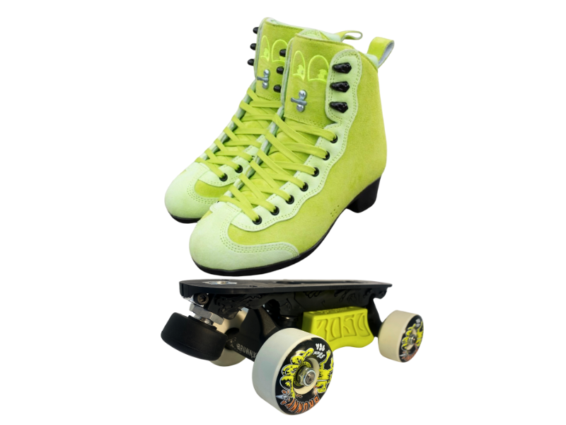 Green or Pink Titanium Labrys Trucks Chuffed RIB Pro Combo Dragon Plate + Labrys Trucks + Slide Blocks + Wheels + Toe Stops + Bearings (Copy)