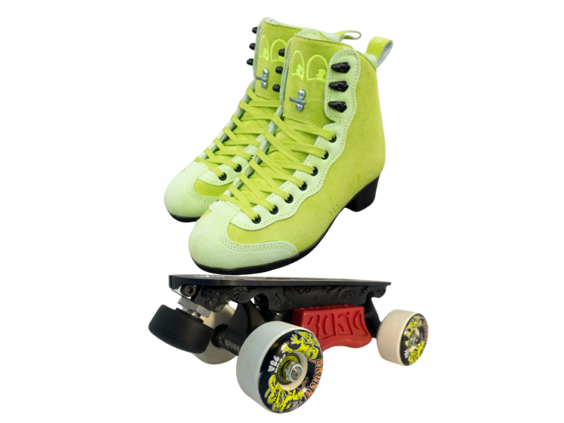 Green or Pink Titanium Labrys Trucks Chuffed RIB Pro Combo Dragon Plate + Labrys Trucks + Slide Blocks + Wheels + Toe Stops + Bearings (Copy)