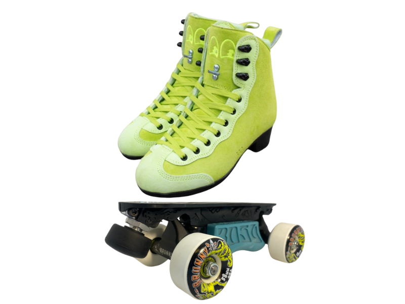 Green or Pink Titanium Labrys Trucks Chuffed RIB Pro Combo Dragon Plate + Labrys Trucks + Slide Blocks + Wheels + Toe Stops + Bearings (Copy)