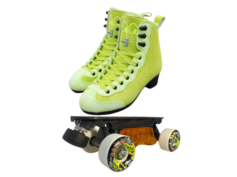 Green or Pink Titanium Labrys Trucks Chuffed RIB Pro Combo Dragon Plate + Labrys Trucks + Slide Blocks + Wheels + Toe Stops + Bearings (Copy)