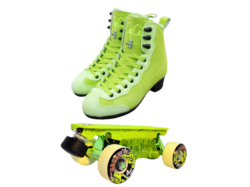 Green or Pink Titanium Labrys Trucks Chuffed RIB Pro Combo Dragon Plate + Labrys Trucks + Slide Blocks + Wheels + Toe Stops + Bearings (Copy)