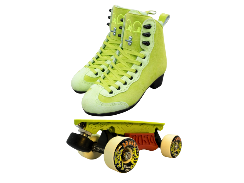 Green or Pink Titanium Labrys Trucks Chuffed RIB Pro Combo Dragon Plate + Labrys Trucks + Slide Blocks + Wheels + Toe Stops + Bearings (Copy)