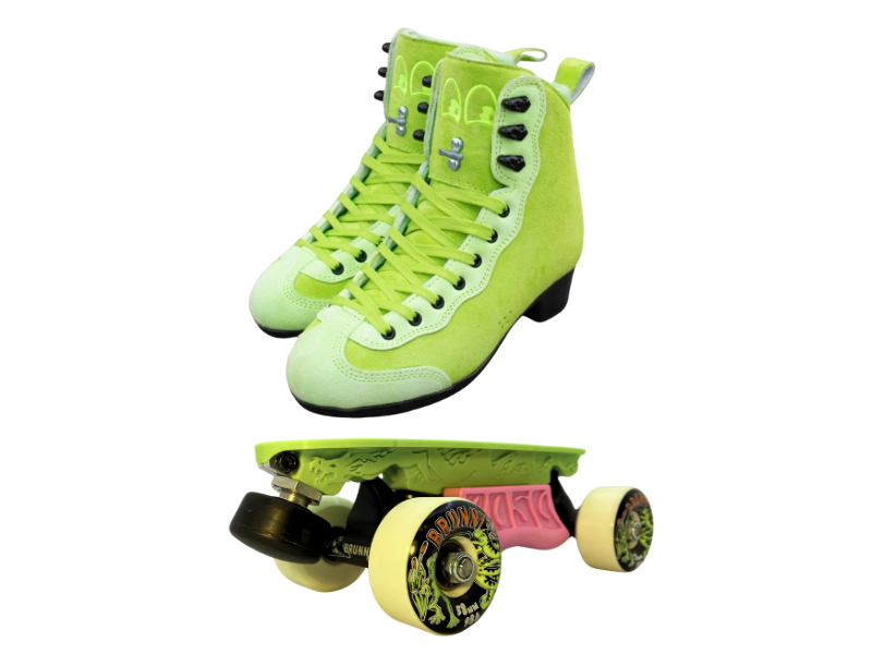 Green or Pink Titanium Labrys Trucks Chuffed RIB Pro Combo Dragon Plate + Labrys Trucks + Slide Blocks + Wheels + Toe Stops + Bearings (Copy)