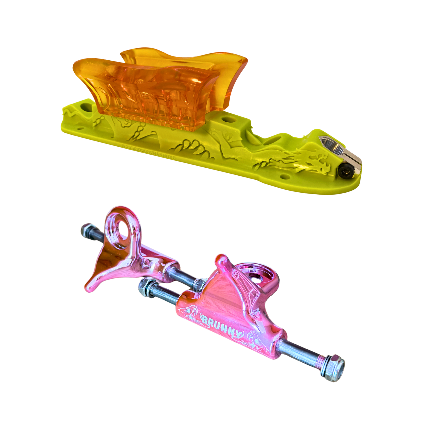 Combo Dragon Plate + Labrys Pink Titanium Trucks + Slide Blocks