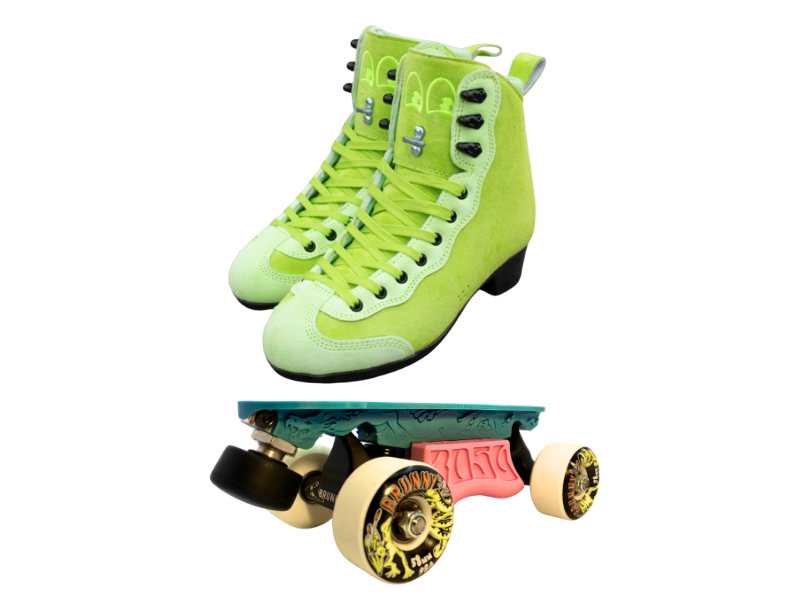 Green or Pink Titanium Labrys Trucks Chuffed RIB Pro Combo Dragon Plate + Labrys Trucks + Slide Blocks + Wheels + Toe Stops + Bearings (Copy)