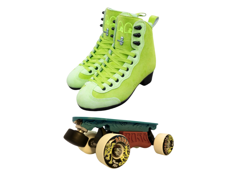 Green or Pink Titanium Labrys Trucks Chuffed RIB Pro Combo Dragon Plate + Labrys Trucks + Slide Blocks + Wheels + Toe Stops + Bearings (Copy)