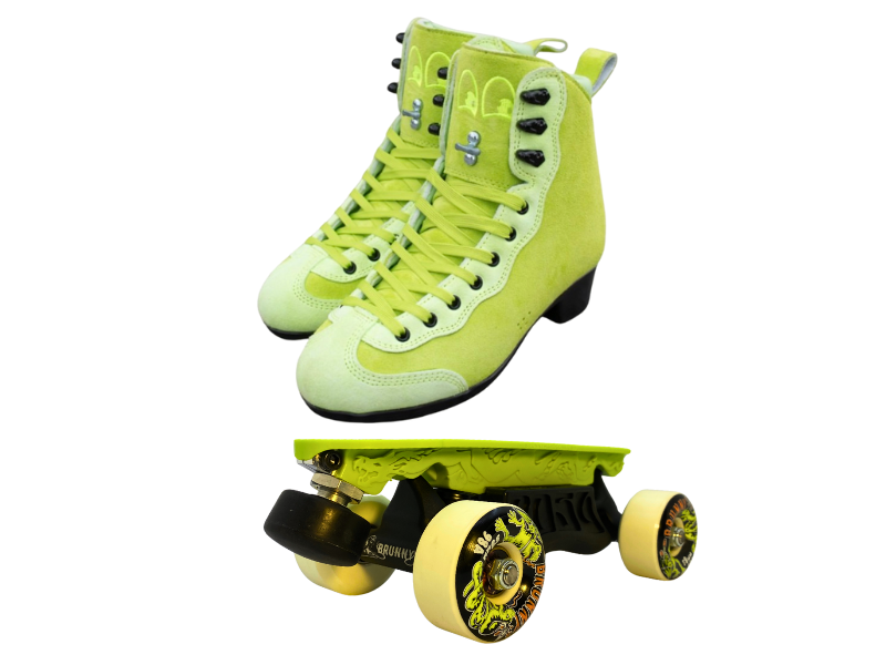 Green or Pink Titanium Labrys Trucks Chuffed RIB Pro Combo Dragon Plate + Labrys Trucks + Slide Blocks + Wheels + Toe Stops + Bearings (Copy)