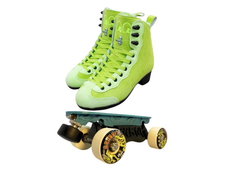 Green or Pink Titanium Labrys Trucks Chuffed RIB Pro Combo Dragon Plate + Labrys Trucks + Slide Blocks + Wheels + Toe Stops + Bearings (Copy)