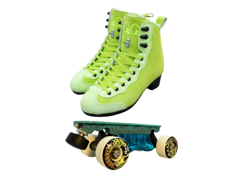 Green or Pink Titanium Labrys Trucks Chuffed RIB Pro Combo Dragon Plate + Labrys Trucks + Slide Blocks + Wheels + Toe Stops + Bearings (Copy)