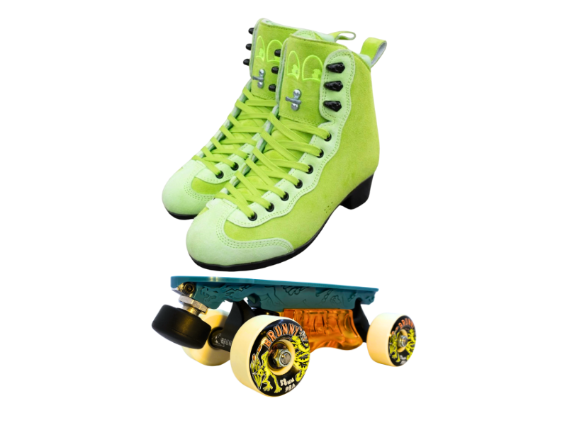 Green or Pink Titanium Labrys Trucks Chuffed RIB Pro Combo Dragon Plate + Labrys Trucks + Slide Blocks + Wheels + Toe Stops + Bearings (Copy)