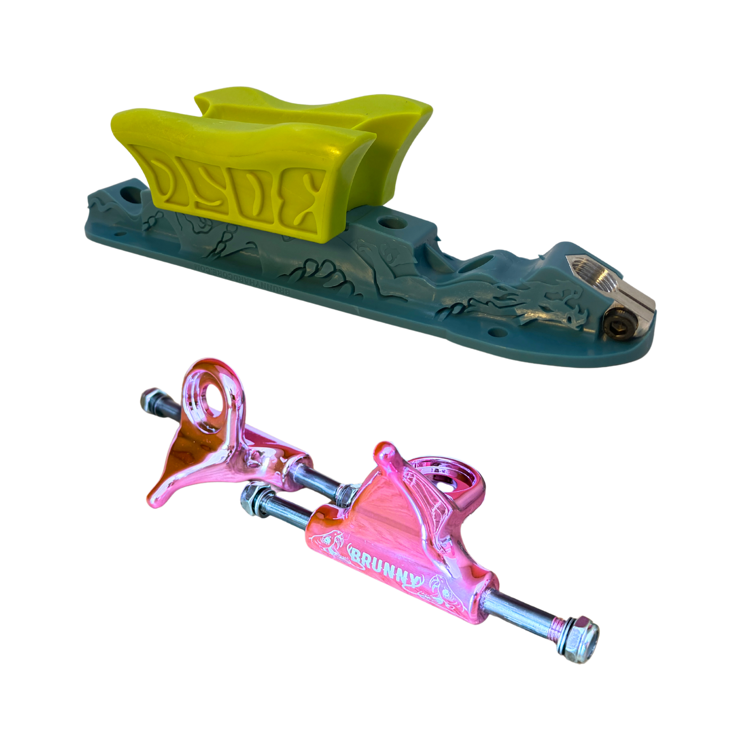 Combo Dragon Plate + Labrys Pink Titanium Trucks + Slide Blocks