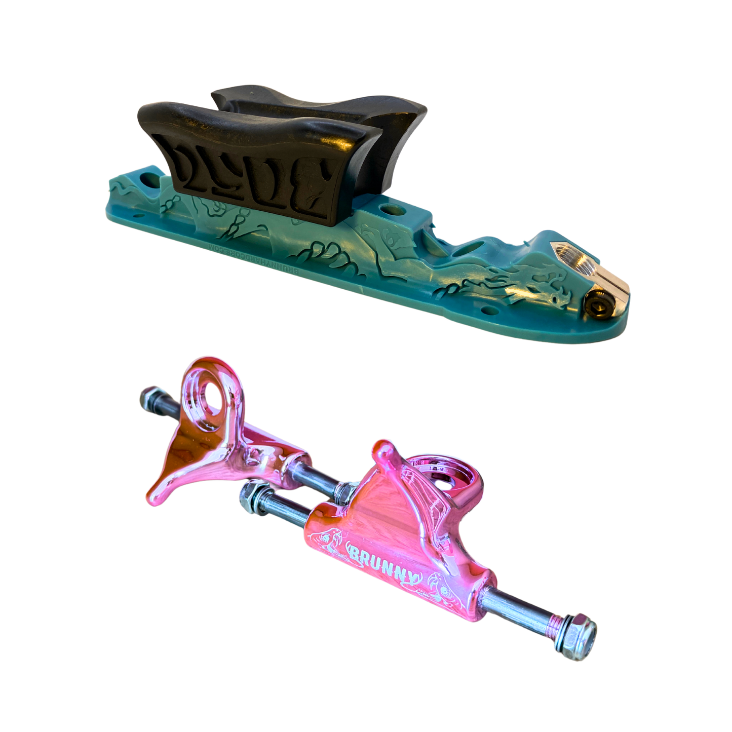 Combo Dragon Plate + Labrys Pink Titanium Trucks + Slide Blocks