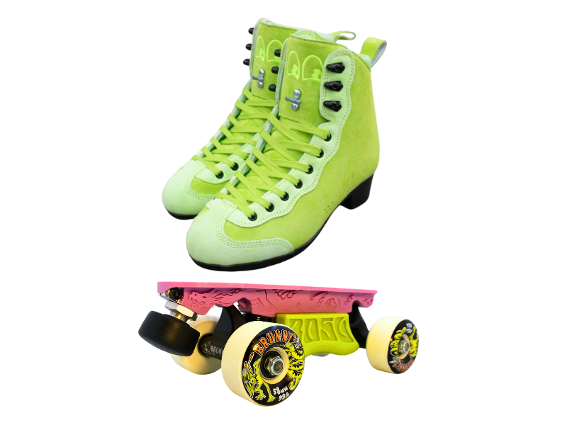 Green or Pink Titanium Labrys Trucks Chuffed RIB Pro Combo Dragon Plate + Labrys Trucks + Slide Blocks + Wheels + Toe Stops + Bearings (Copy)