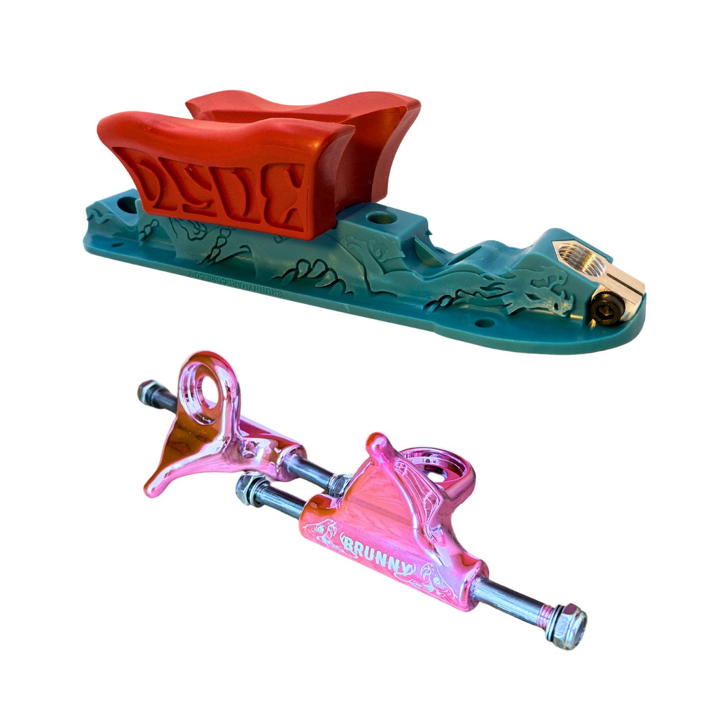 Combo Dragon Plate + Labrys Pink Titanium Trucks + Slide Blocks