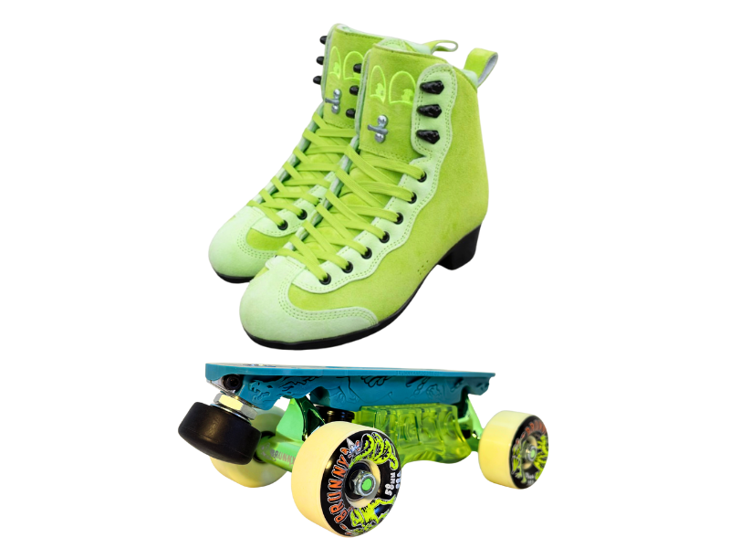 Green or Pink Titanium Labrys Trucks Chuffed RIB Pro Combo Dragon Plate + Labrys Trucks + Slide Blocks + Wheels + Toe Stops + Bearings (Copy)