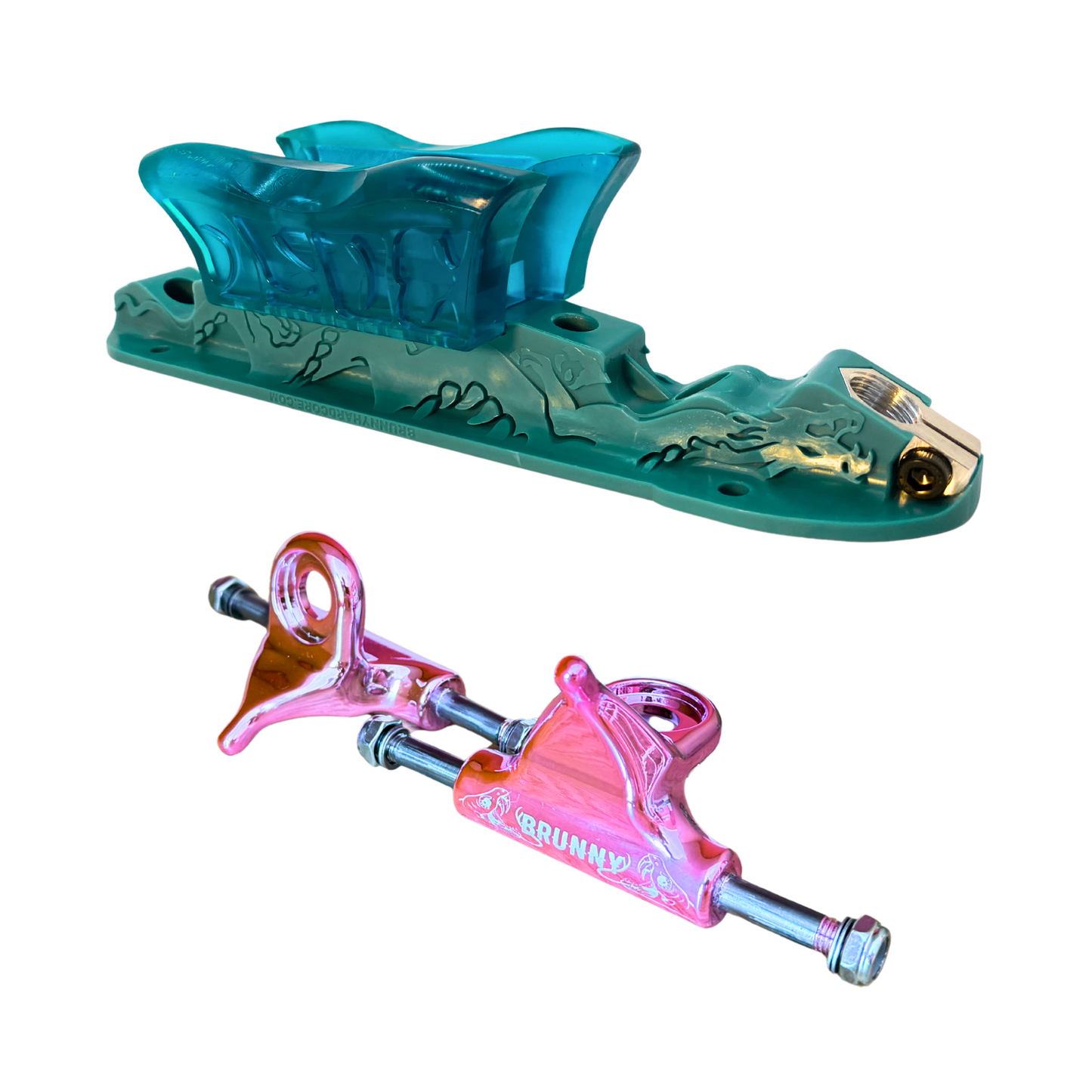 Combo Dragon Plate + Labrys Pink Titanium Trucks + Slide Blocks
