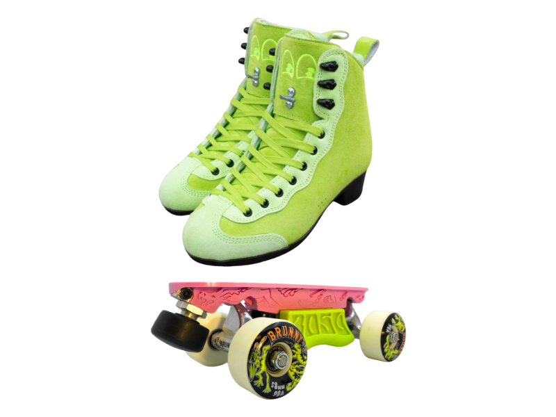 Green or Pink Titanium Labrys Trucks Chuffed RIB Pro Combo Dragon Plate + Labrys Trucks + Slide Blocks + Wheels + Toe Stops + Bearings (Copy)