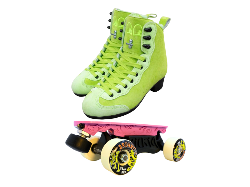 Green or Pink Titanium Labrys Trucks Chuffed RIB Pro Combo Dragon Plate + Labrys Trucks + Slide Blocks + Wheels + Toe Stops + Bearings (Copy)