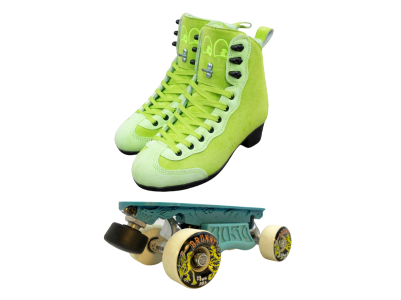 Green or Pink Titanium Labrys Trucks Chuffed RIB Pro Combo Dragon Plate + Labrys Trucks + Slide Blocks + Wheels + Toe Stops + Bearings (Copy)