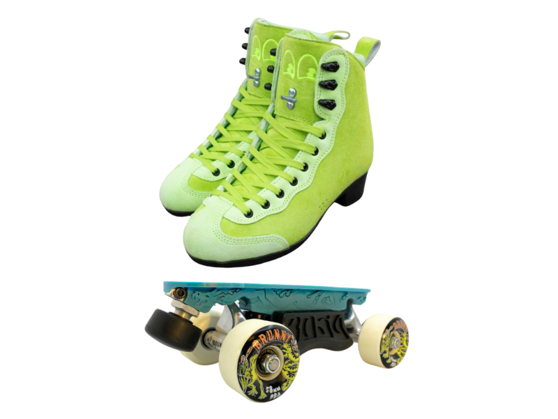 Green or Pink Titanium Labrys Trucks Chuffed RIB Pro Combo Dragon Plate + Labrys Trucks + Slide Blocks + Wheels + Toe Stops + Bearings (Copy)