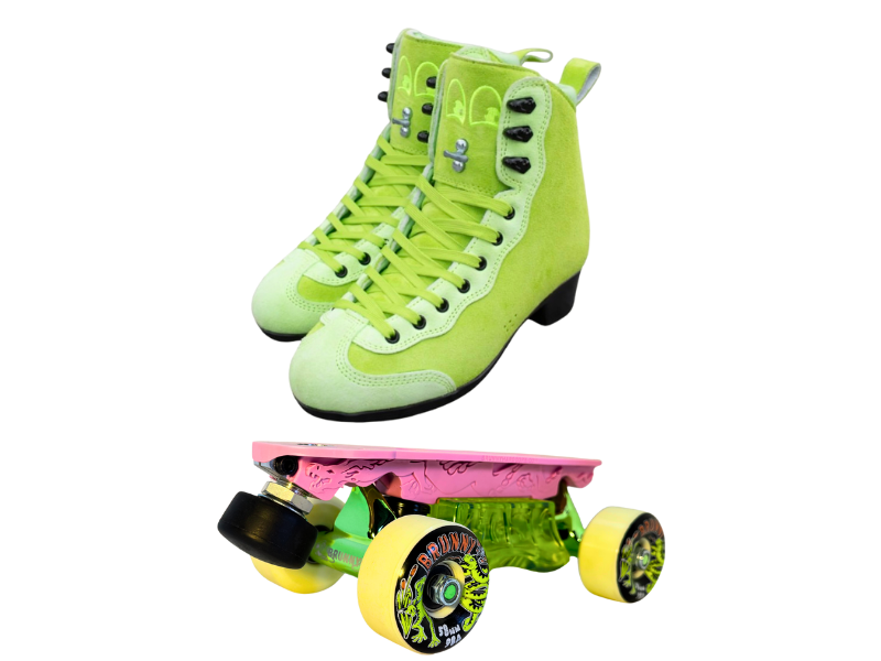 Green or Pink Titanium Labrys Trucks Chuffed RIB Pro Combo Dragon Plate + Labrys Trucks + Slide Blocks + Wheels + Toe Stops + Bearings (Copy)