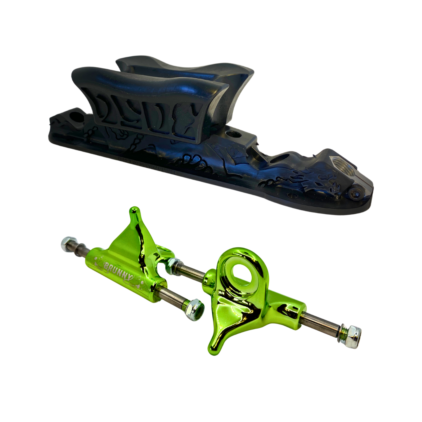 Combo Dragon Plate + Labrys Green Titanium Trucks + Slide Blocks