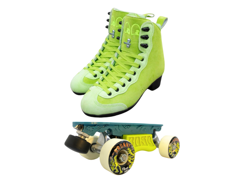 Green or Pink Titanium Labrys Trucks Chuffed RIB Pro Combo Dragon Plate + Labrys Trucks + Slide Blocks + Wheels + Toe Stops + Bearings (Copy)