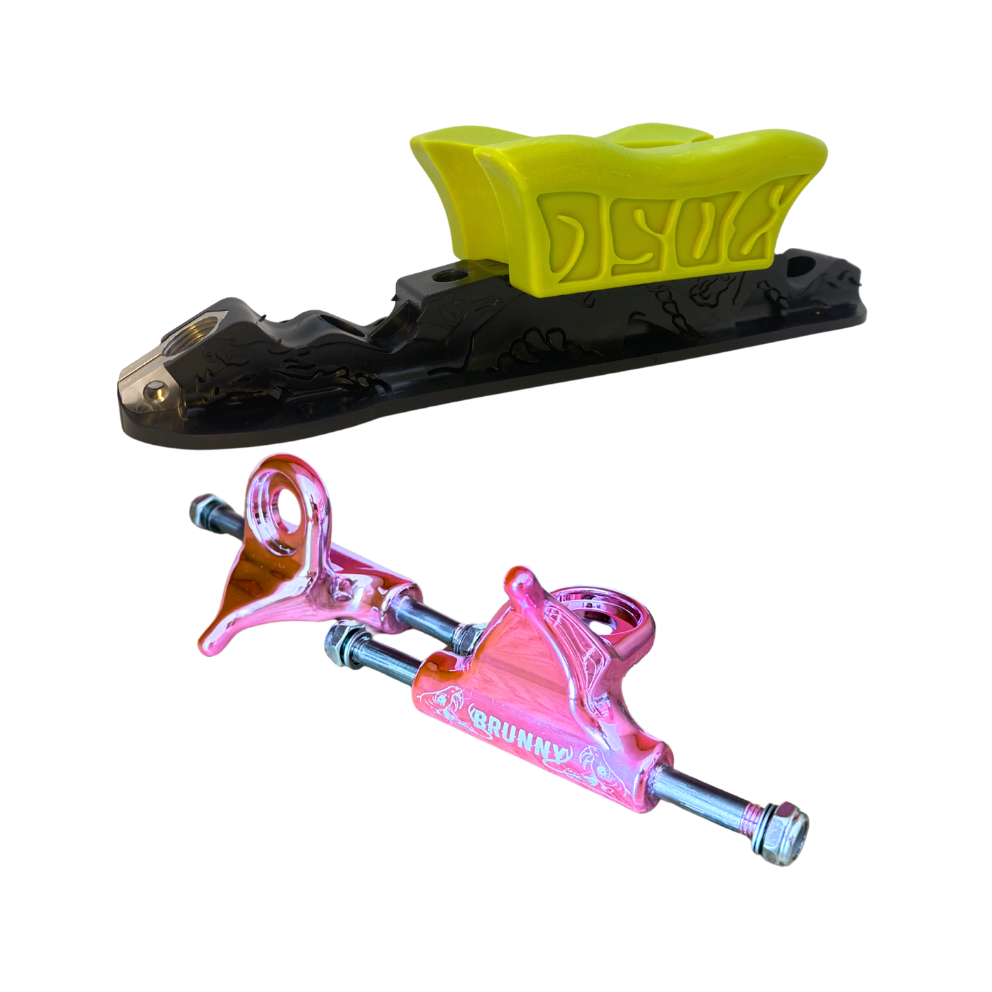 Combo Dragon Plate + Labrys Pink Titanium Trucks + Slide Blocks