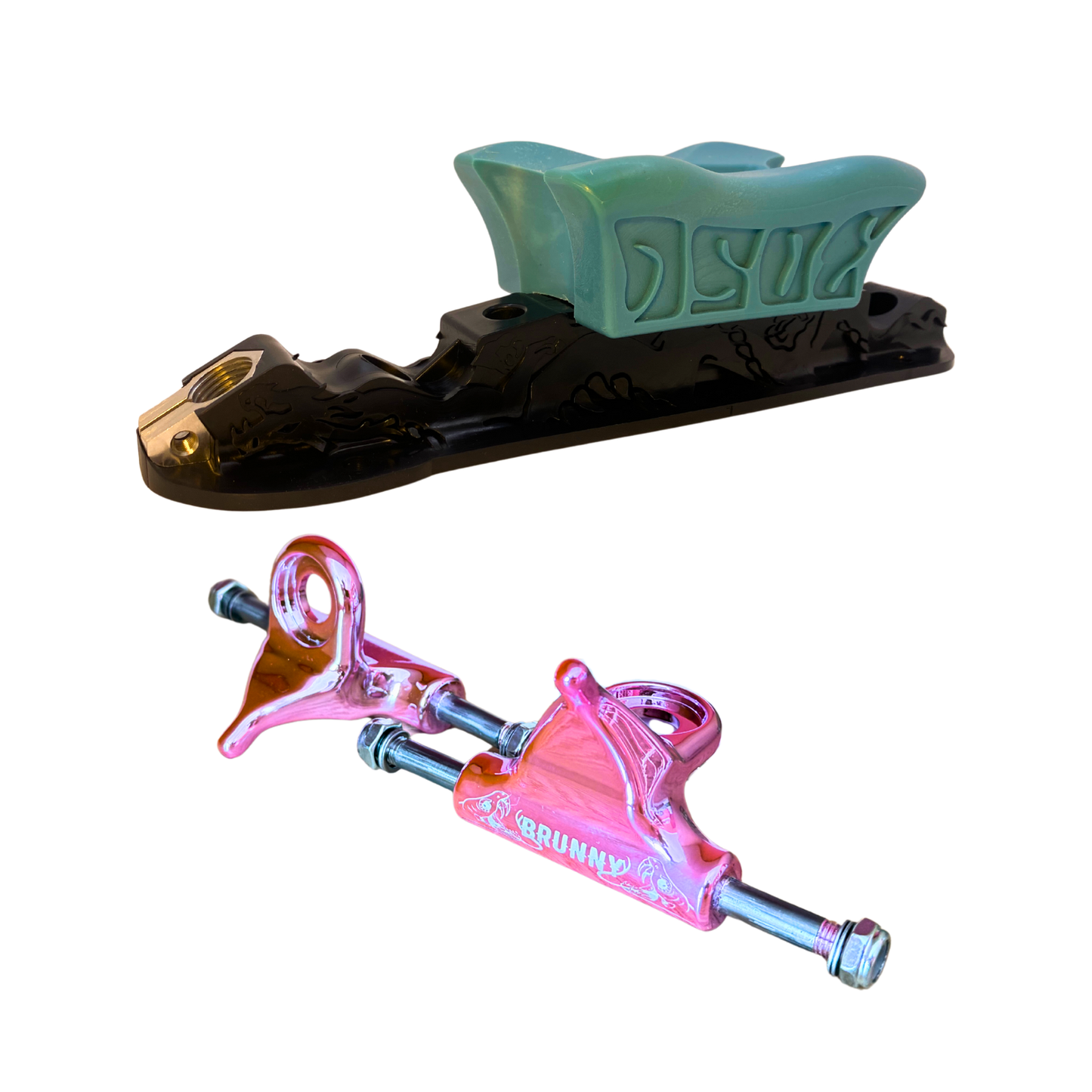 Combo Dragon Plate + Labrys Pink Titanium Trucks + Slide Blocks