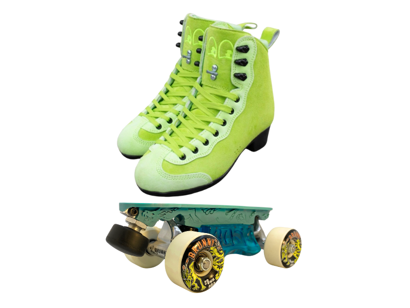 Green or Pink Titanium Labrys Trucks Chuffed RIB Pro Combo Dragon Plate + Labrys Trucks + Slide Blocks + Wheels + Toe Stops + Bearings (Copy)