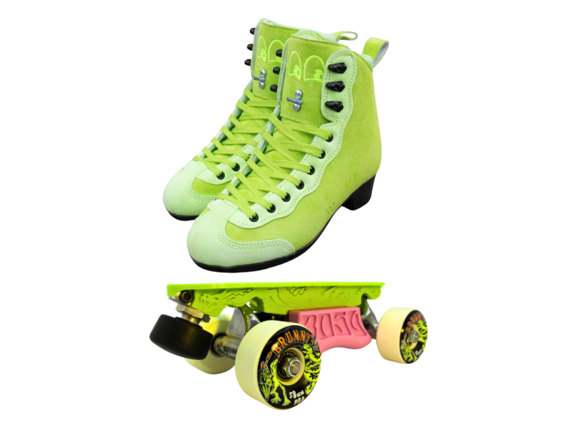 Green or Pink Titanium Labrys Trucks Chuffed RIB Pro Combo Dragon Plate + Labrys Trucks + Slide Blocks + Wheels + Toe Stops + Bearings (Copy)