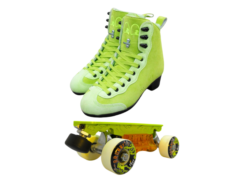 Green or Pink Titanium Labrys Trucks Chuffed RIB Pro Combo Dragon Plate + Labrys Trucks + Slide Blocks + Wheels + Toe Stops + Bearings (Copy)