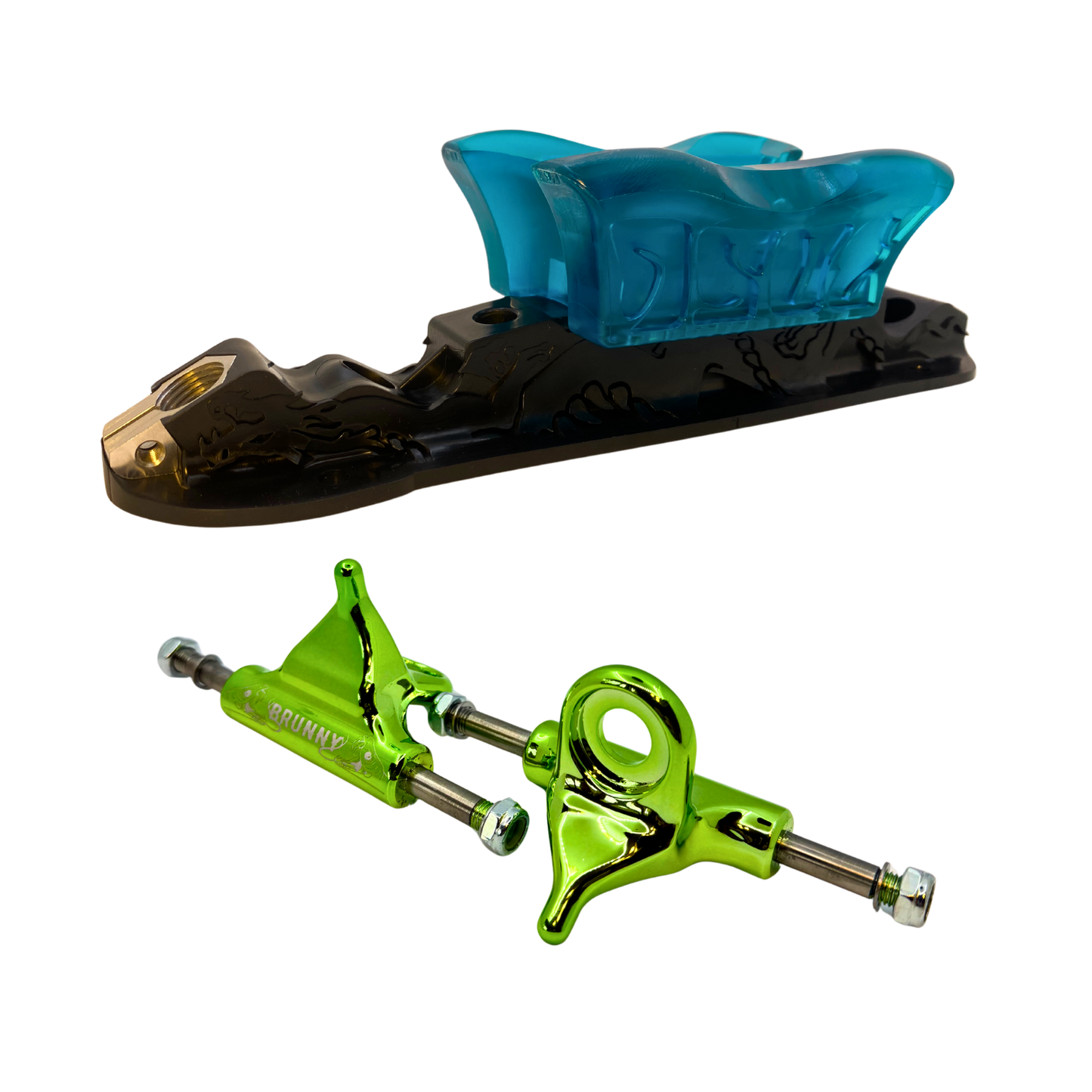 Combo Dragon Plate + Labrys Green Titanium Trucks + Slide Blocks