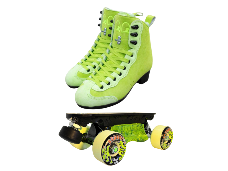 Green or Pink Titanium Labrys Trucks Chuffed RIB Pro Combo Dragon Plate + Labrys Trucks + Slide Blocks + Wheels + Toe Stops + Bearings (Copy)