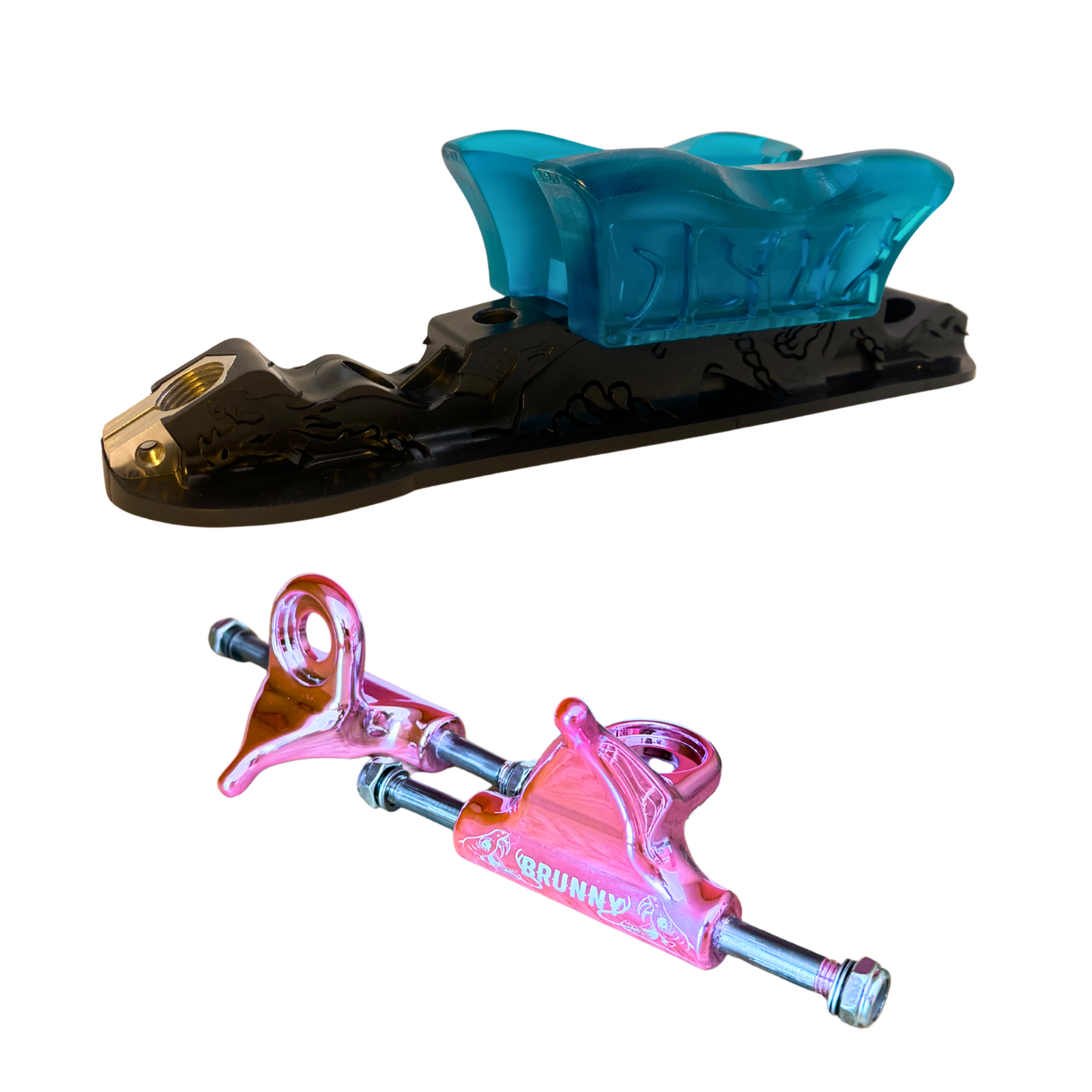 Combo Dragon Plate + Labrys Pink Titanium Trucks + Slide Blocks