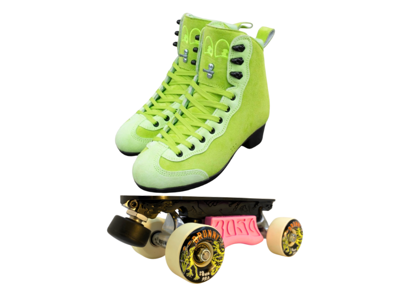 Green or Pink Titanium Labrys Trucks Chuffed RIB Pro Combo Dragon Plate + Labrys Trucks + Slide Blocks + Wheels + Toe Stops + Bearings (Copy)