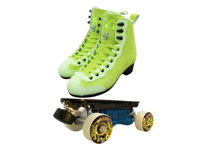 Green or Pink Titanium Labrys Trucks Chuffed RIB Pro Combo Dragon Plate + Labrys Trucks + Slide Blocks + Wheels + Toe Stops + Bearings (Copy)