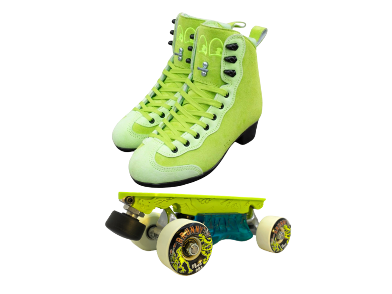 Green or Pink Titanium Labrys Trucks Chuffed RIB Pro Combo Dragon Plate + Labrys Trucks + Slide Blocks + Wheels + Toe Stops + Bearings (Copy)