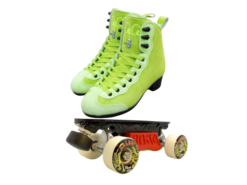 Green or Pink Titanium Labrys Trucks Chuffed RIB Pro Combo Dragon Plate + Labrys Trucks + Slide Blocks + Wheels + Toe Stops + Bearings (Copy)