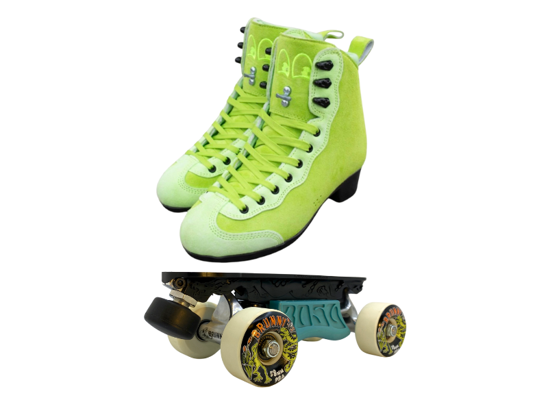 Green or Pink Titanium Labrys Trucks Chuffed RIB Pro Combo Dragon Plate + Labrys Trucks + Slide Blocks + Wheels + Toe Stops + Bearings (Copy)