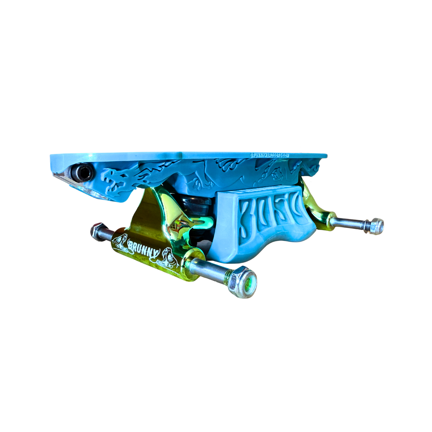 Combo Dragon Plate + Labrys Green Titanium Trucks + Slide Blocks