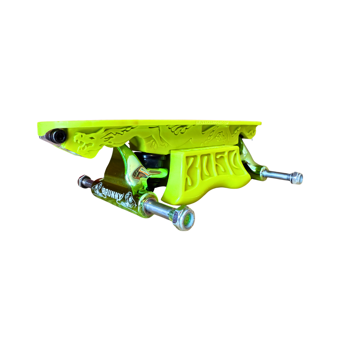 Combo Dragon Plate + Labrys Green Titanium Trucks + Slide Blocks