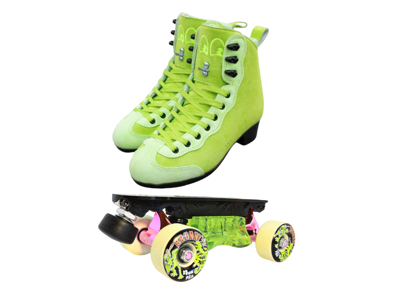 Green or Pink Titanium Labrys Trucks Chuffed RIB Pro Combo Dragon Plate + Labrys Trucks + Slide Blocks + Wheels + Toe Stops + Bearings (Copy)