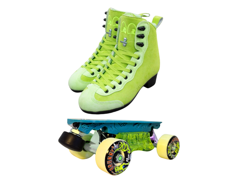 Green or Pink Titanium Labrys Trucks Chuffed RIB Pro Combo Dragon Plate + Labrys Trucks + Slide Blocks + Wheels + Toe Stops + Bearings (Copy)